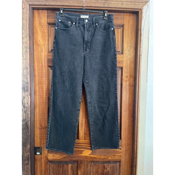 Madewell The Perfect Vintage Wide leg jeans black size 31 - Picture 1 of 6